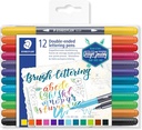 STAEDTLER DOUBLE-ENDED BRUSH PENS 12 PCS 3004 TB12