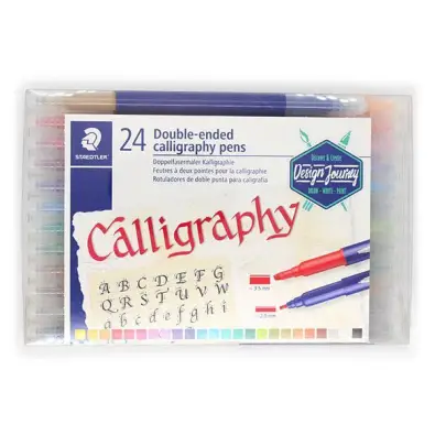 STAEDTLER DOUBLE-ENDED CALLIGRAPHY PENS 24 PCS