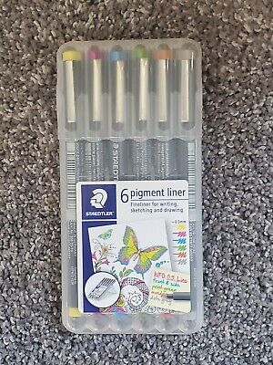 STAEDTLER FINE LINER PIGMENT LINUS 0.5MM 6 COLOUR 