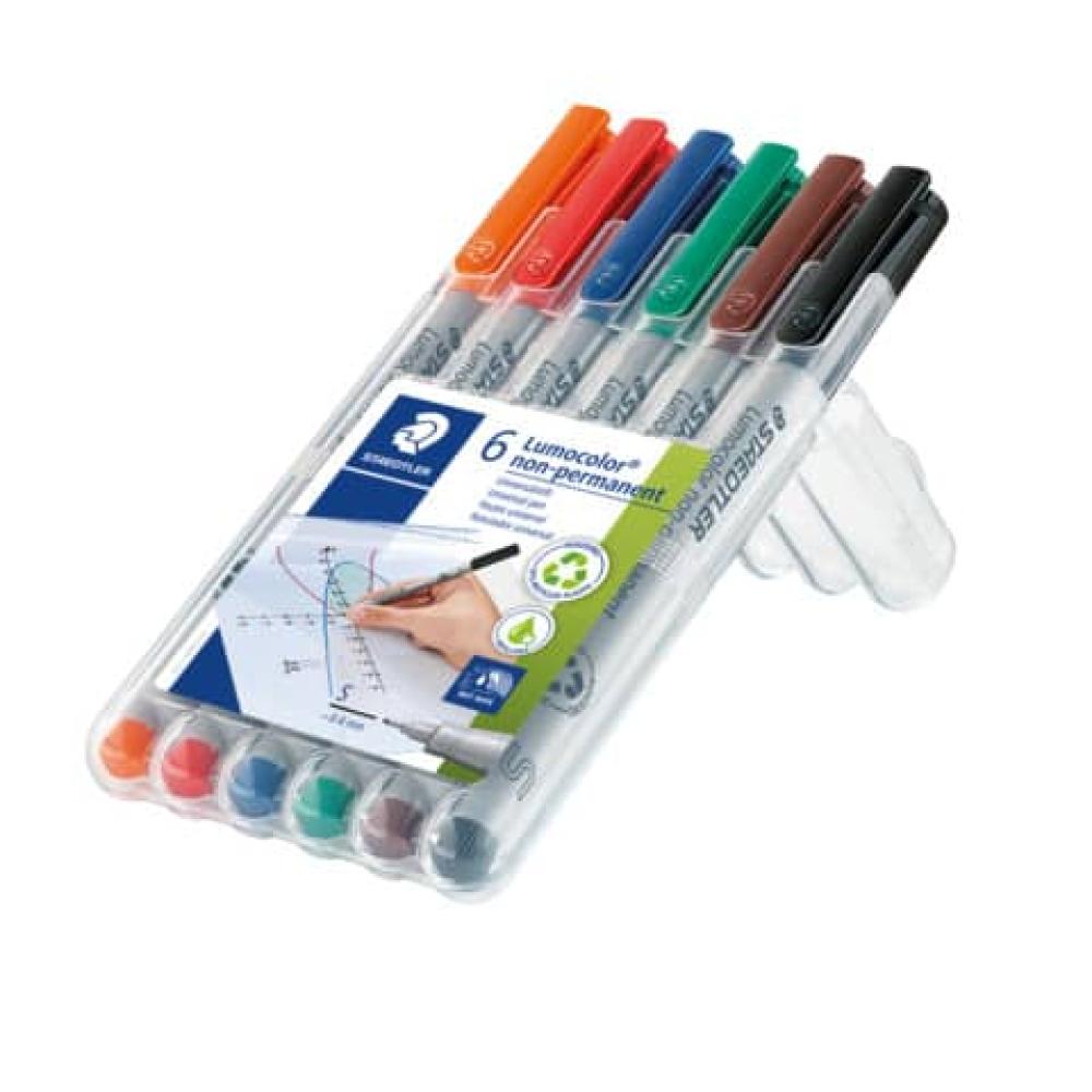 STAEDTLER UNIVERSAL PEN LUMOCOLOR NON-P.S 6PC