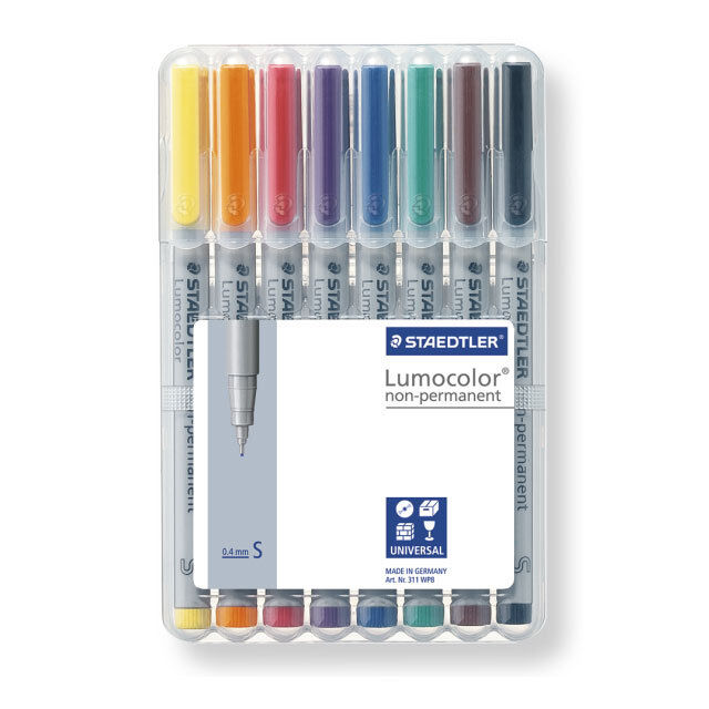 STAEDTLER UNIVERSAL PEN LUMOCOLOR NON-P.S 8PC