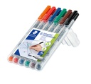 STAEDTLER LUMOCOLOR UNIVERSAL NON-PERMANENT PENS 6PC 315 WP6
