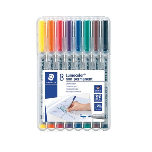 STAEDTLER UNIVERSAL PEN LUMOCOLOR NON-P.M 8PC