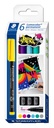 STAEDTLER LUMOCOLOR UNIVERSAL PERMANENT MARKER PENS 6PCS 317 C6