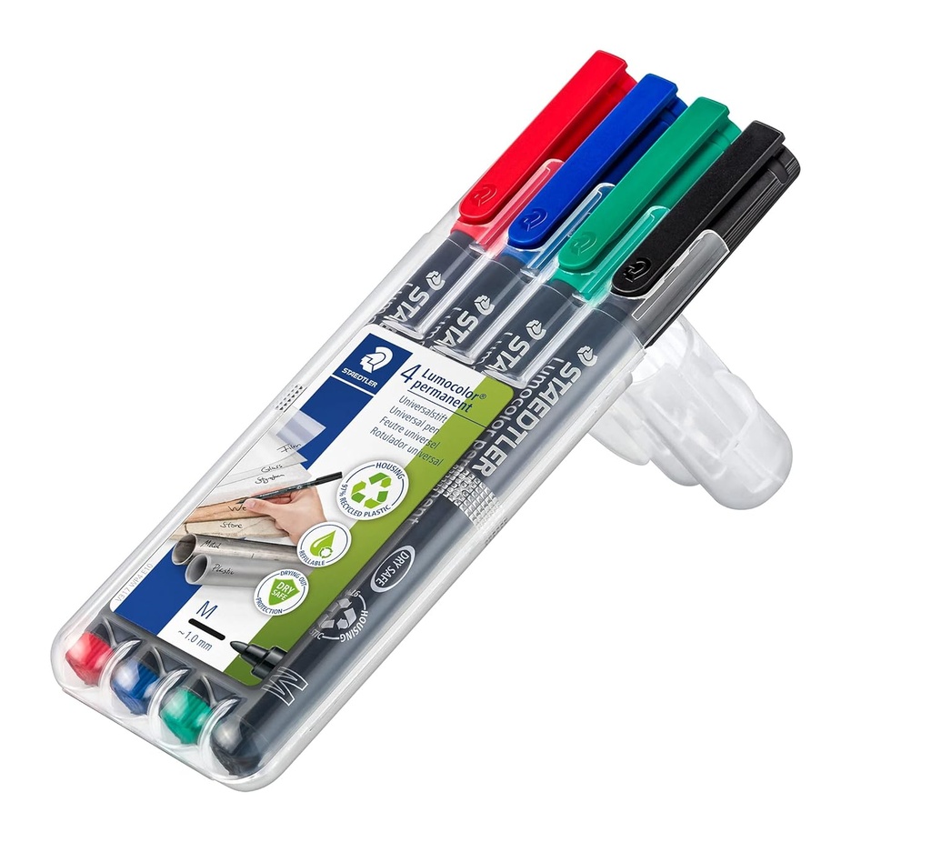 STAEDTLER Universal pen Lumocolor perm M 4pcs