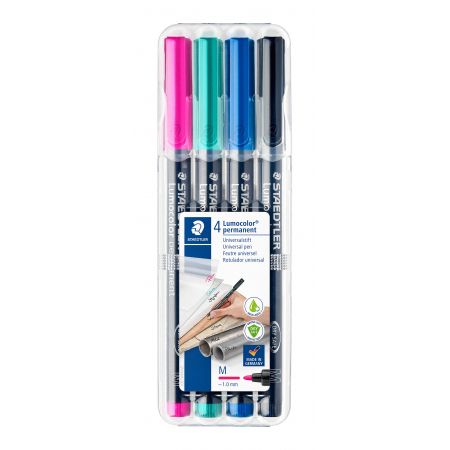 STAEDTLER Universal pen Lumocolor perm M 4pcs