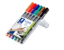 STAEDTLER LUMOCOLOR UNIVERSAL PERMEMENT MARKER PENS 6PCS SET 317 WP6
