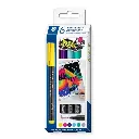 STAEDTLER LUMOCOLOR UNIVERSAL PERMANENT MARKER PENS 6PCS SET 318 C6