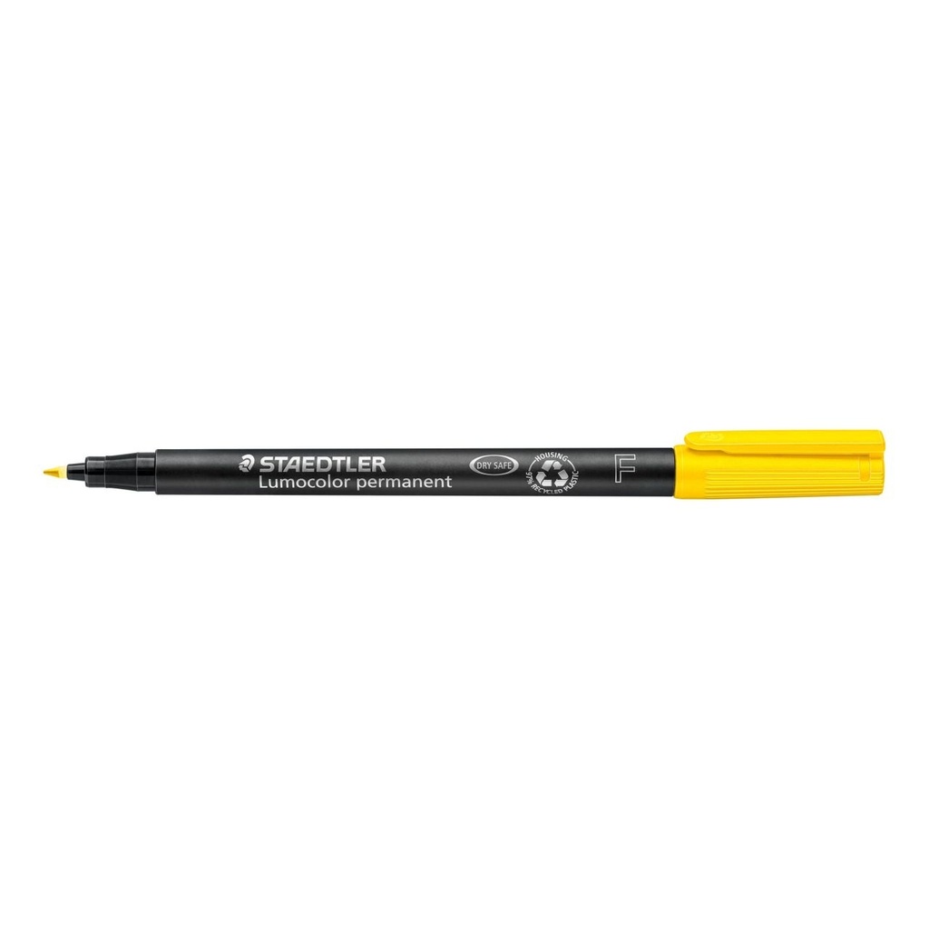 STAEDTLER UNIVERSAL PEN LUMOCOLOR PERM F YELLOW