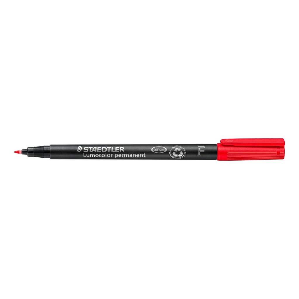 STAEDTLER UNIVERSAL PEN LUMOCOLOR PERM F RED