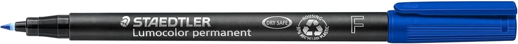 STAEDTLER LUMOCOLOR UNIVERSAL PERMANENT FINE PEN BLUE 318-3