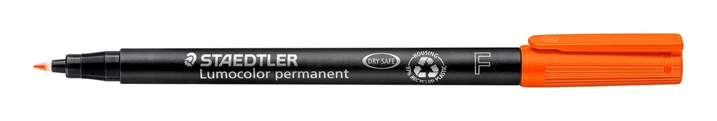 STAEDTLER LUMOCOLOR UNIVERSAL PERMANENT FINE PEN ORANGE 318-4