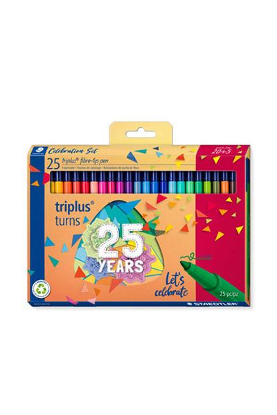 STAEDTLER FIBRE TIP PEN TRIPLUS COLOUR 25PCS BIRTH