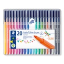 STAEDTLER TRIPLUS FIBRE TIP COLOUR PENS SET 20 PCS 323 SB20