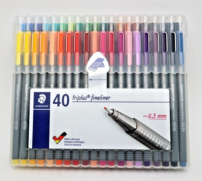 FINELINER TRIPLUS 40PC BOX