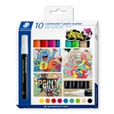 STAEDTLER LUMOCOLOR ACRYLIC MARKER 10PCS SET 349 C10