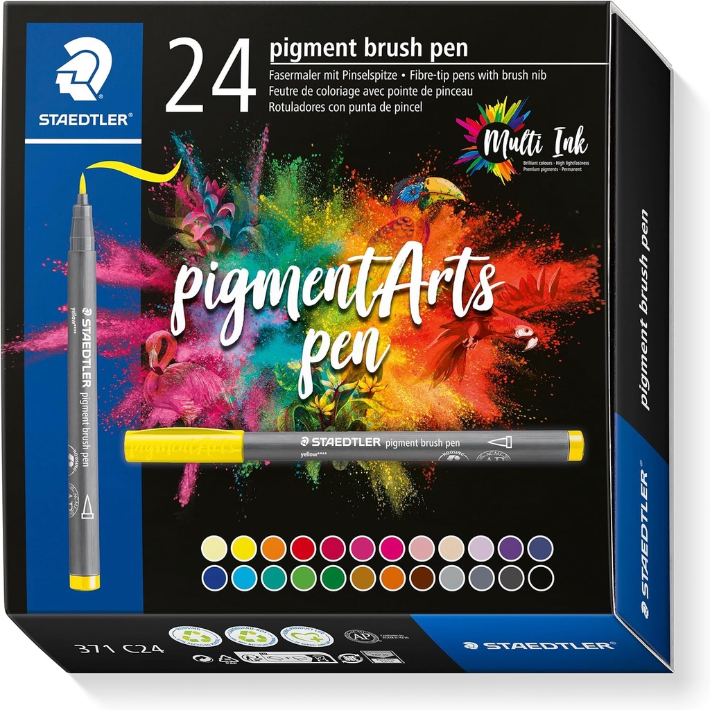 STAEDTLER PIGMENT BRUSH PEN 24 PCS