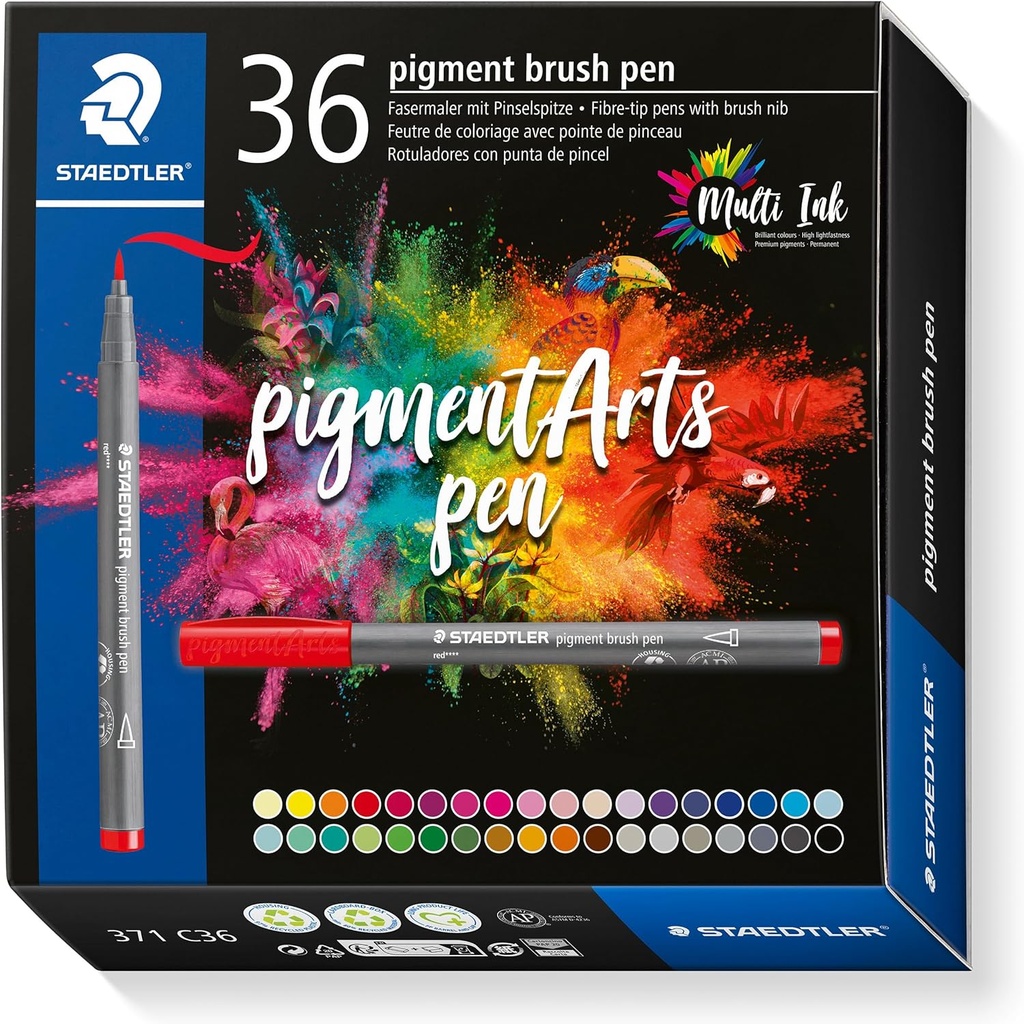 STAEDTLER PIGMENT BRUSH PEN 36 PCS