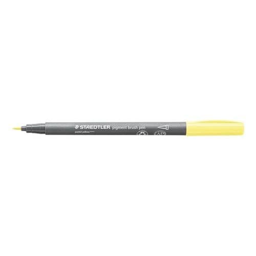 STAEDTLER PIGMENT BRUSH PEN PASTEL YELLOW