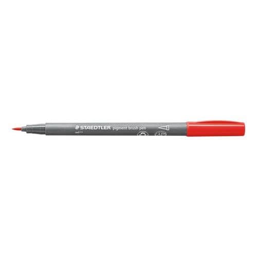 STAEDTLER PIGMENT BRUSH PEN RED 371-2