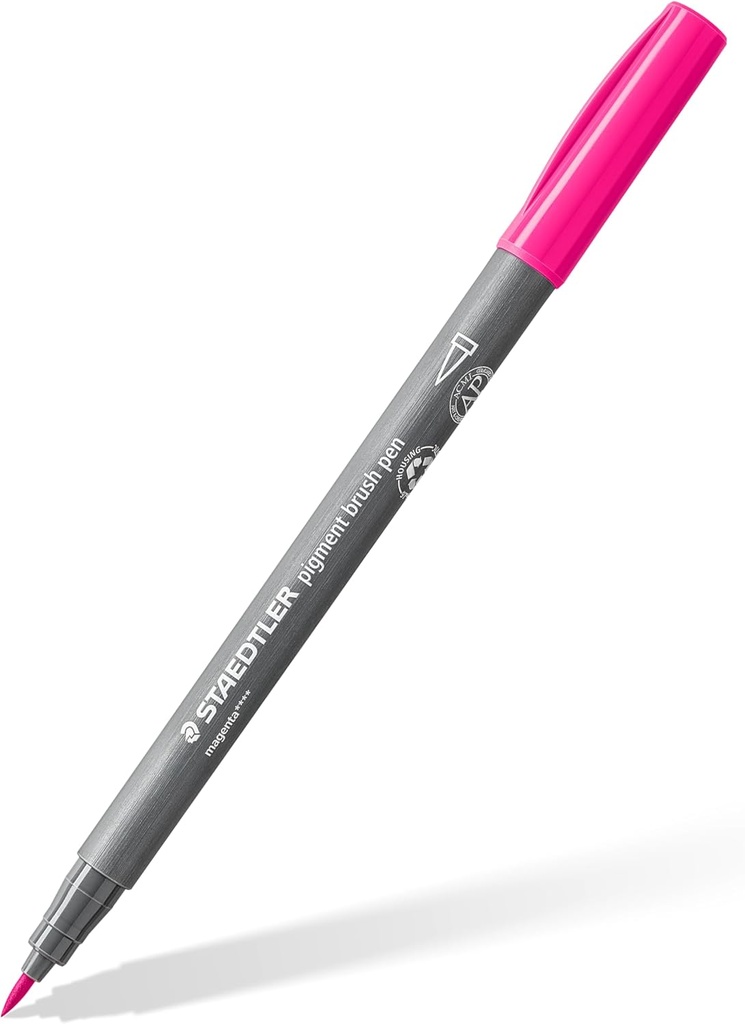 STAEDTLER PIGMENT BRUSH PEN MAGENTA 371-20