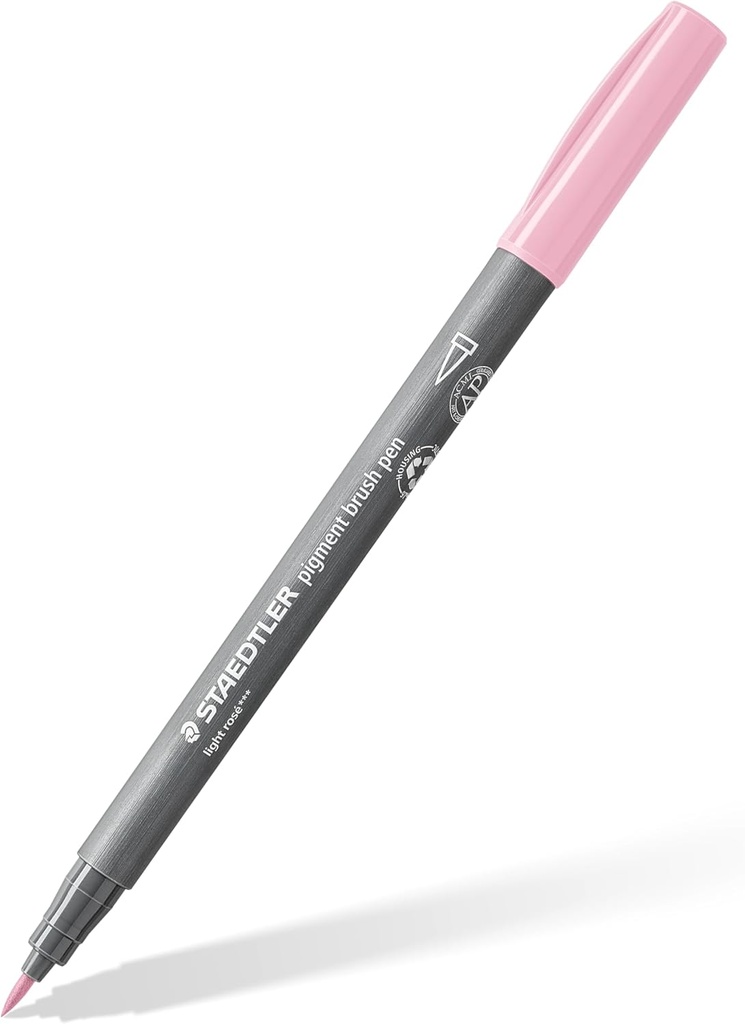 STAEDTLER PIGMENT BRUSH PEN LIGHT ROSE 371-21