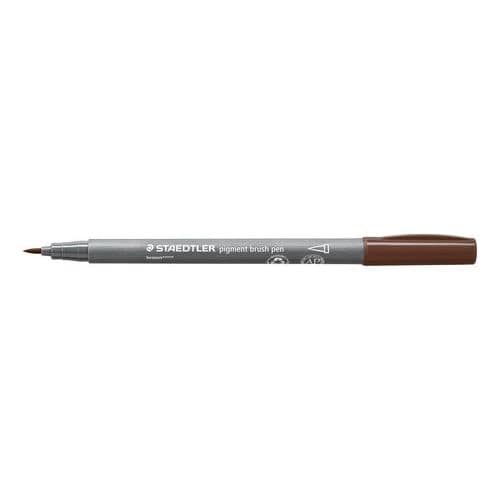 STAEDTLER PIGMENT BRUSH PEN BROWN 371-76