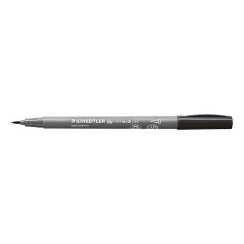 STAEDTLER PIGMENT BRUSH PEN LIGHT BLACK