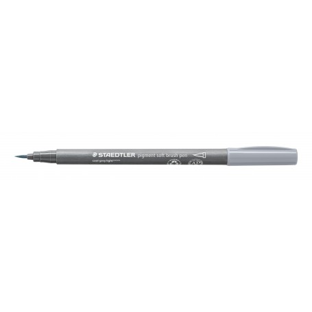 STAEDTLER PIGMENT SOFT BRUSH PEN COOLGREY MED