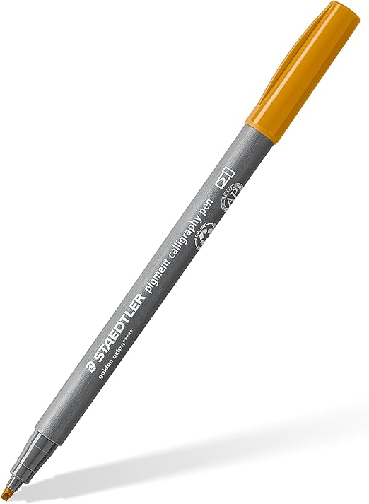 STAEDTLER PIGMENT CALLIGRAPHY PEN GOLDEN OCHRE 375-16