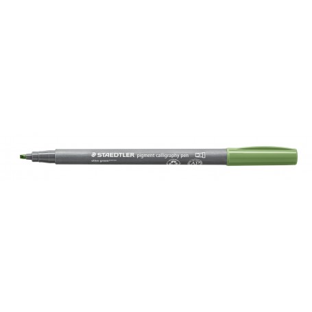 STAEDTLER PIGMENT CALLIGRAPHY PEN OLIVE GREEN