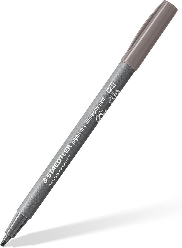 STAEDTLER PIGMENT CALLIGRAPHY PEN WARM GREY MEDIUM 375-84