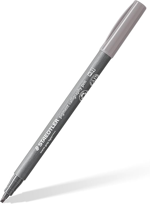 STAEDTLER PIGMENT CALLIGRAPHY PEN WARM LIGHT GREY 375-840