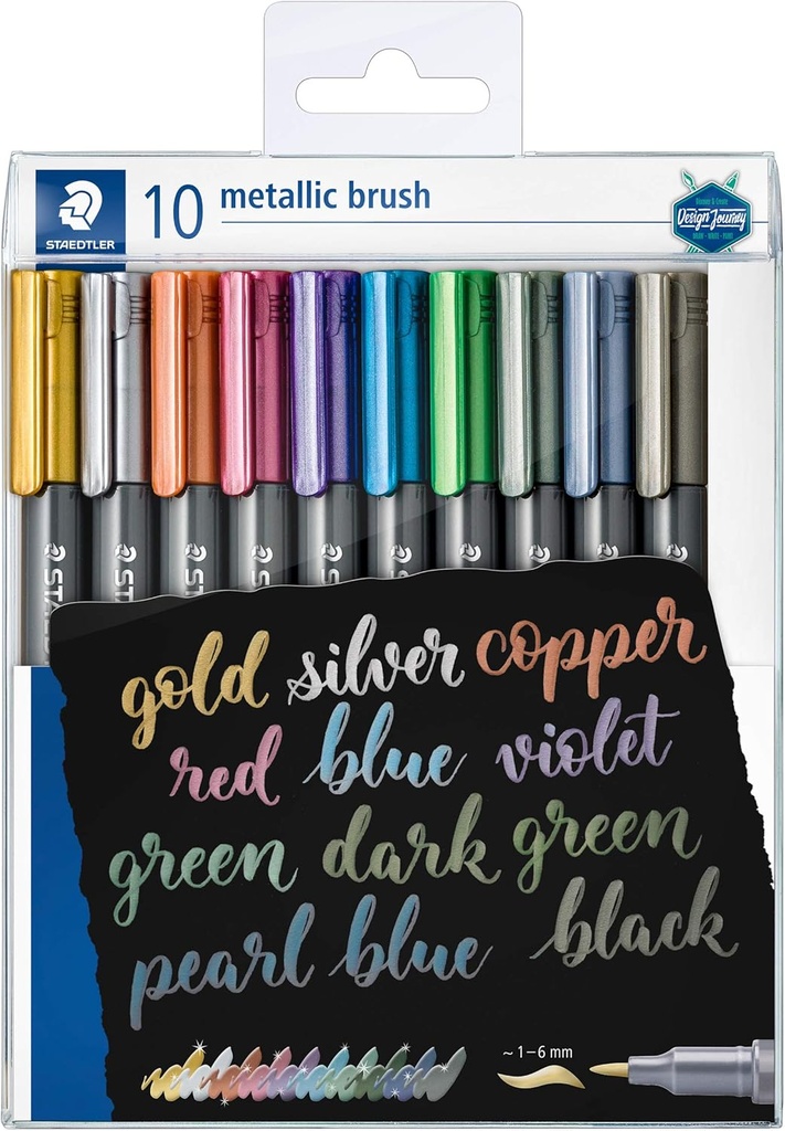 STAEDTLER METALLIC MARKER BRUSH SET 10PCS  8321 TB10