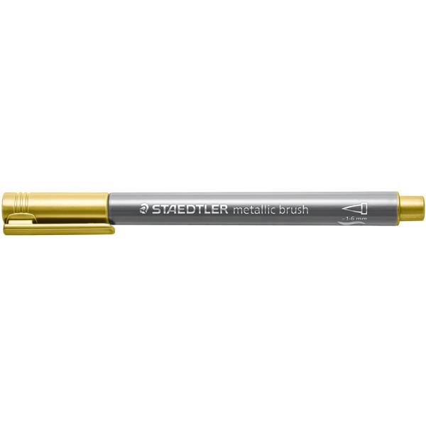 STAEDTLER MARKER METALLIC BRUSH GOLD