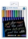 STAEDTLER METALLIC MARKER CALLIGRAPHY 10 PCS SET 8325 TB10