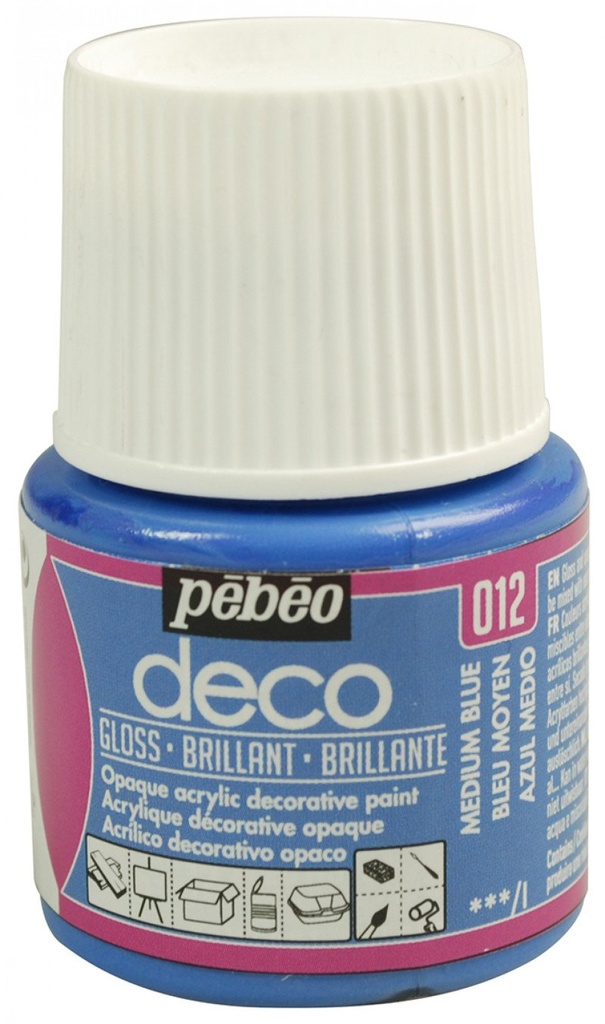 PEBEO DECO BRIGHT 45ML MEDIUM BLUE