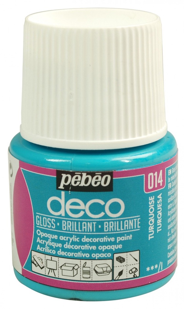 PEBEO DECO BRIGHT 45ML TURQUOISE