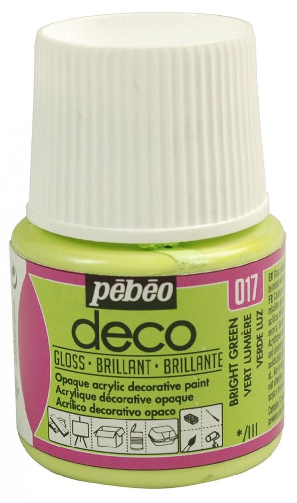 PEBEO DECO BRIGHT 45ML LIGHT GREEN