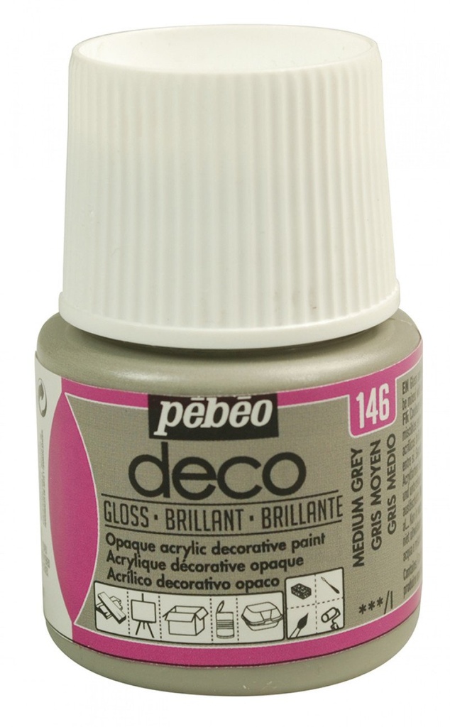 PEBEO DECO BR 45ML MEDIUM GREY