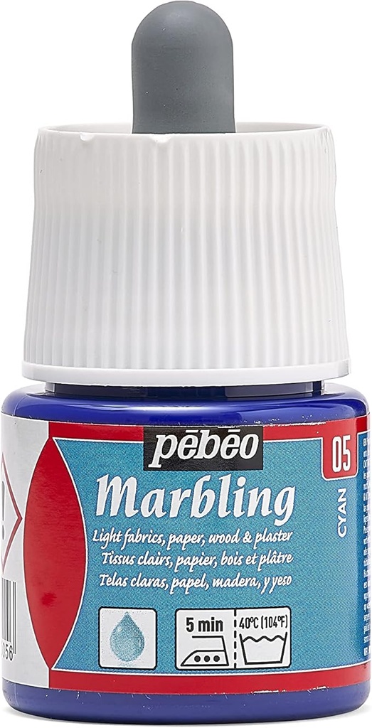 PEBEO MARBLING 45ML CYAN BLUE