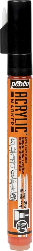 PEBEO ACRYLIC MARKER 0.7 TIP ORANGE
