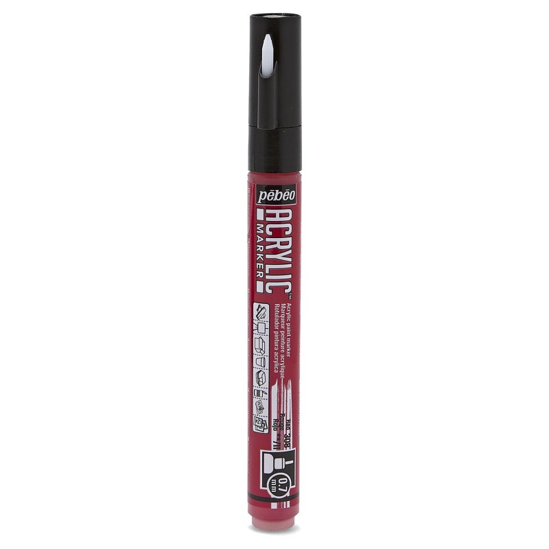 PEBEO ACRYLIC MARKER 0.7 TIP RED