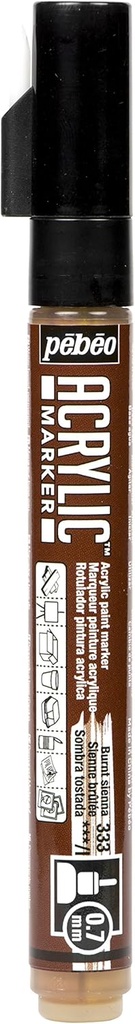 PEBEO ACRYLIC MARKER 0.7 TIP BURNT SIENNA