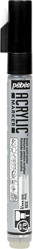 PEBEO ACRYLIC MARKER 0.7 TIP GREY