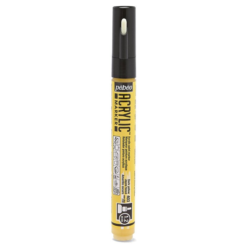 PEBEO ACRYLIC MARKER 1.2 TIP DARK YELLOW