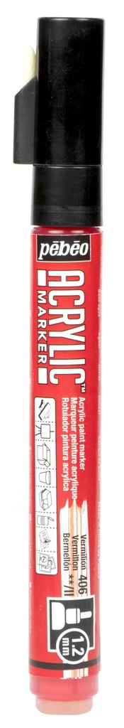 PEBEO ACRYLIC MARKER 1.2 TIP VERMILION