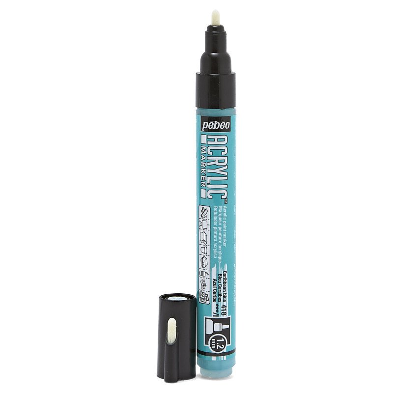 PEBEO ACRYLIC MARKER 1.2 TIP CARIBBEAN BLUE