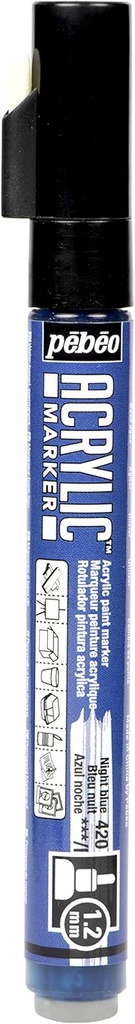 PEBEO ACRYLIC MARKER 1.2 TIP NIGHT BLUE