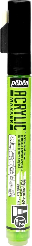 PEBEO ACRYLIC MARKER 1.2 TIP BRIGHT GREEN
